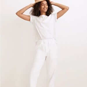Madewell Women's White Pull On Relaxed Jeans